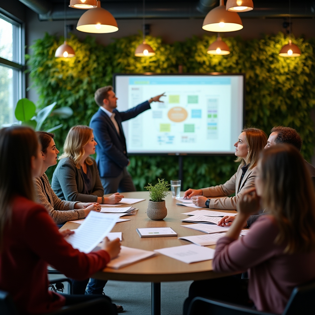 Sesiune de grup în cadrul workshopului de tranziție în carieră